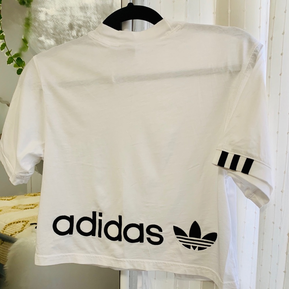 Cropped Drawstring Adidas Top - Picture 3 of 4